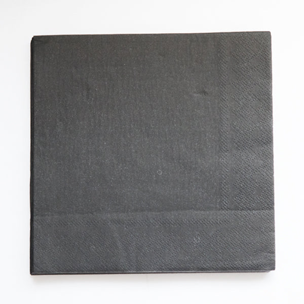 Black Paper Napkins