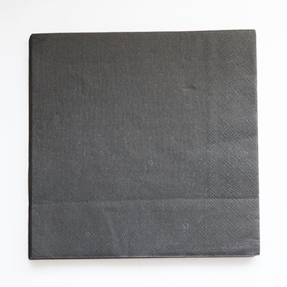 Black Paper Napkins