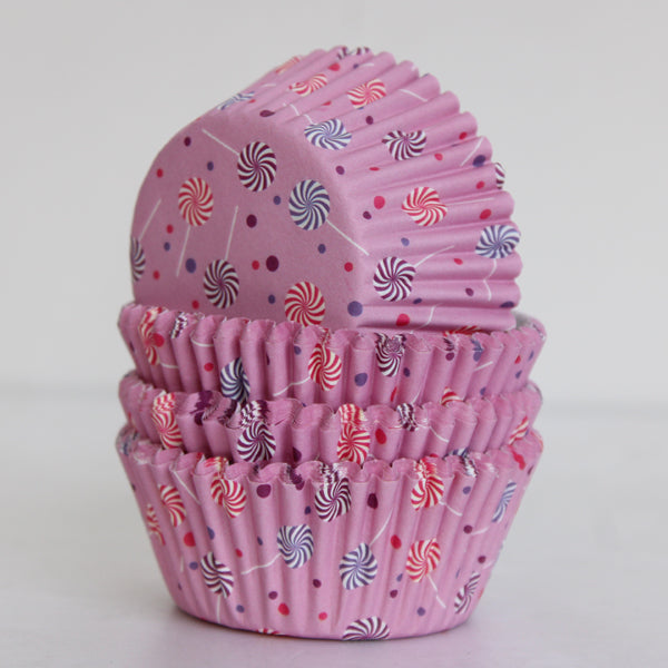 Candy Printed Purple Cup Cake Lines