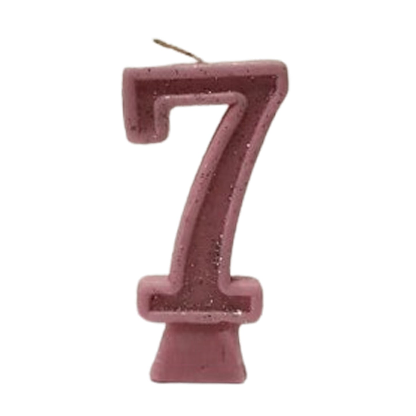 Pink Number Candle