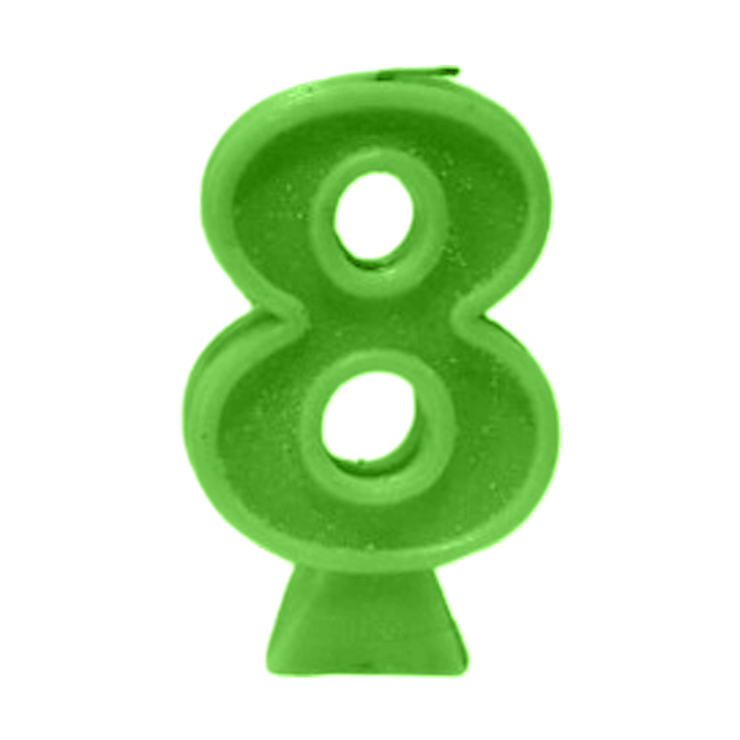 Green Number Candle