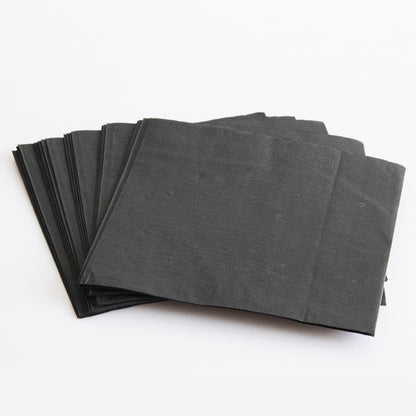 Black Paper Napkins