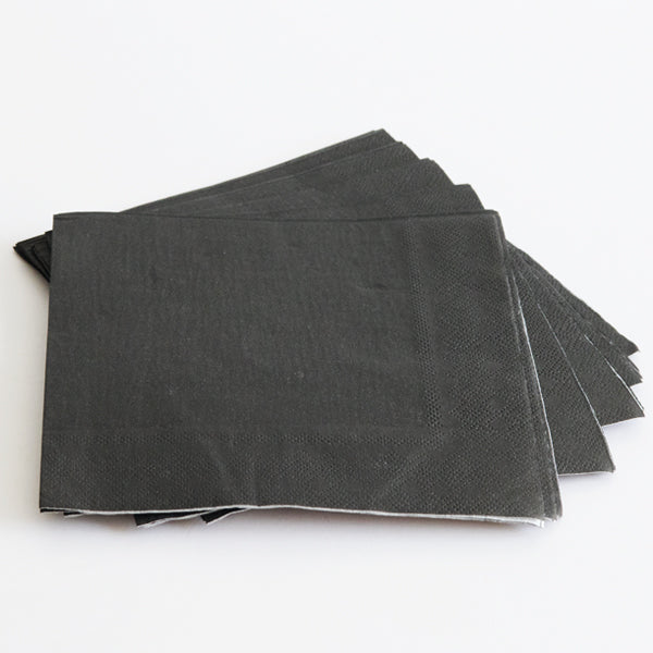 Black Paper Napkins
