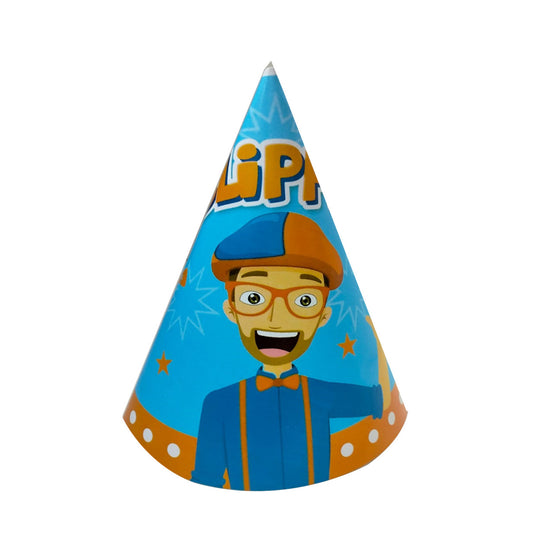 Blippi Theme Paper Hats