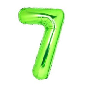 Foil Number Balloon Light Green 40"