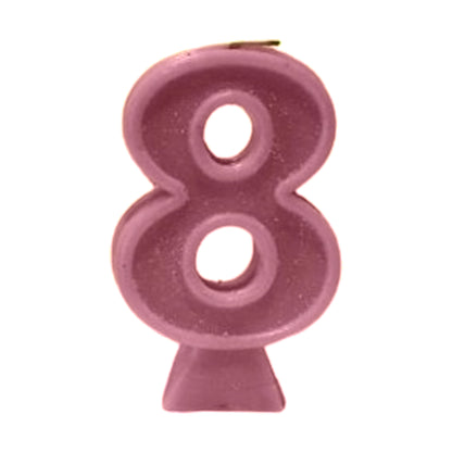 Purple Number Candle