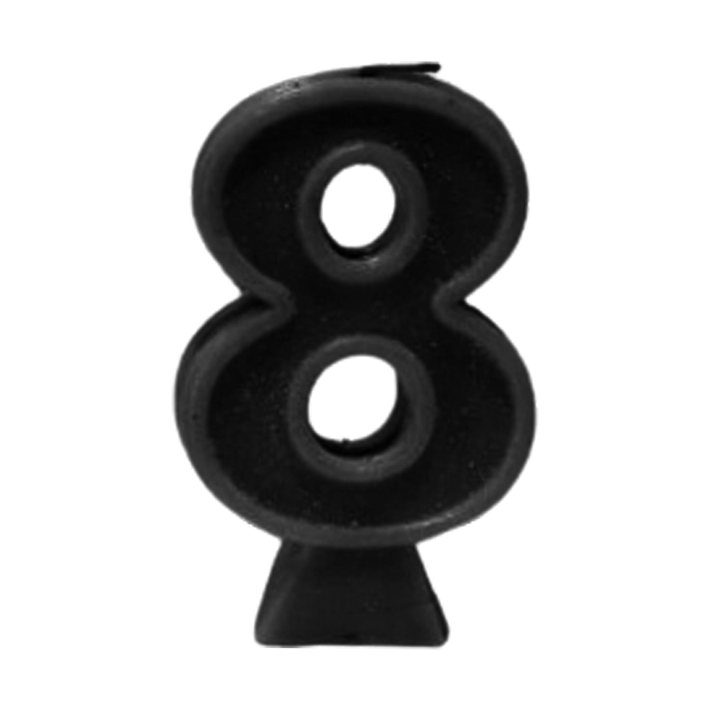 Black Number Candle