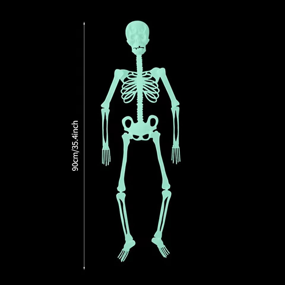 90cm Hanging Luminous Skeleton