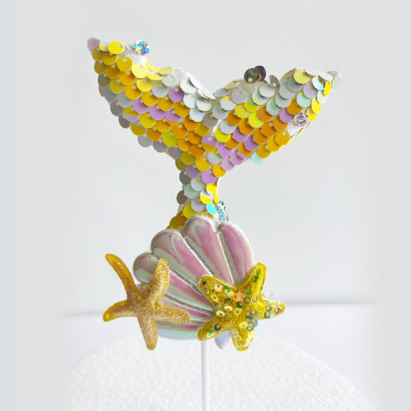 Mermaid Tail Cake Topper
