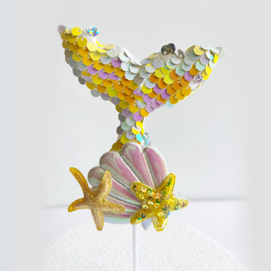 Mermaid Tail Cake Topper
