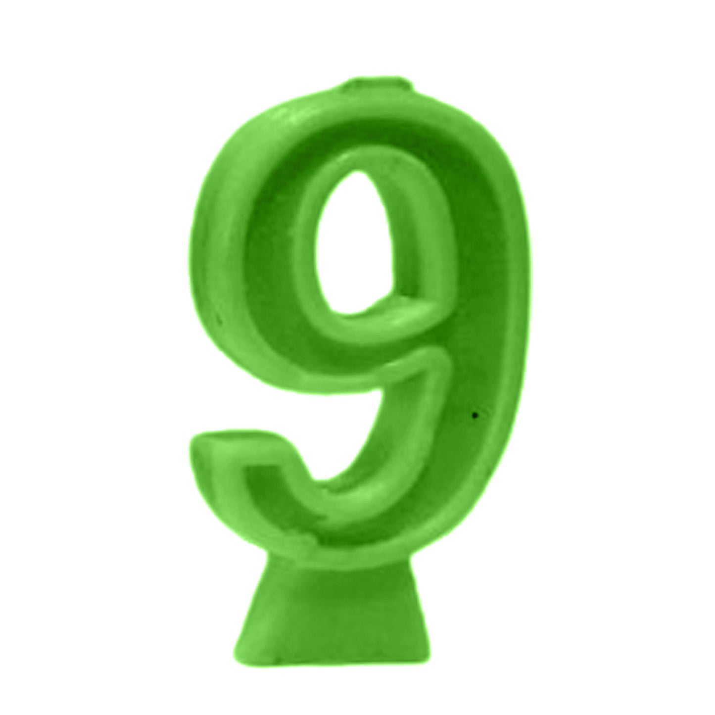 Green Number Candle