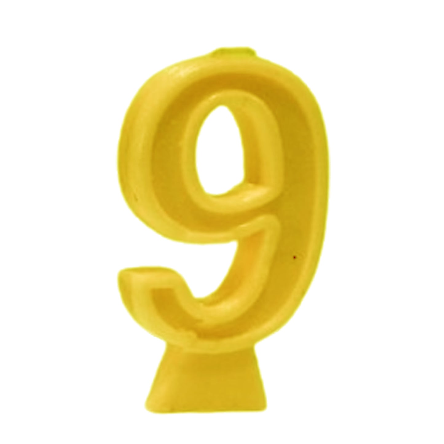 Yellow Number Candle