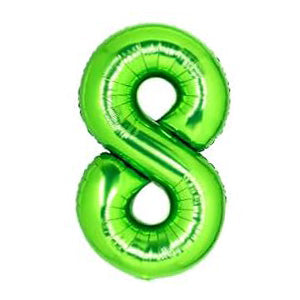 Foil Number Balloon Light Green 40"