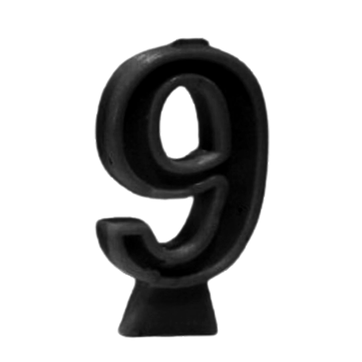 Black Number Candle