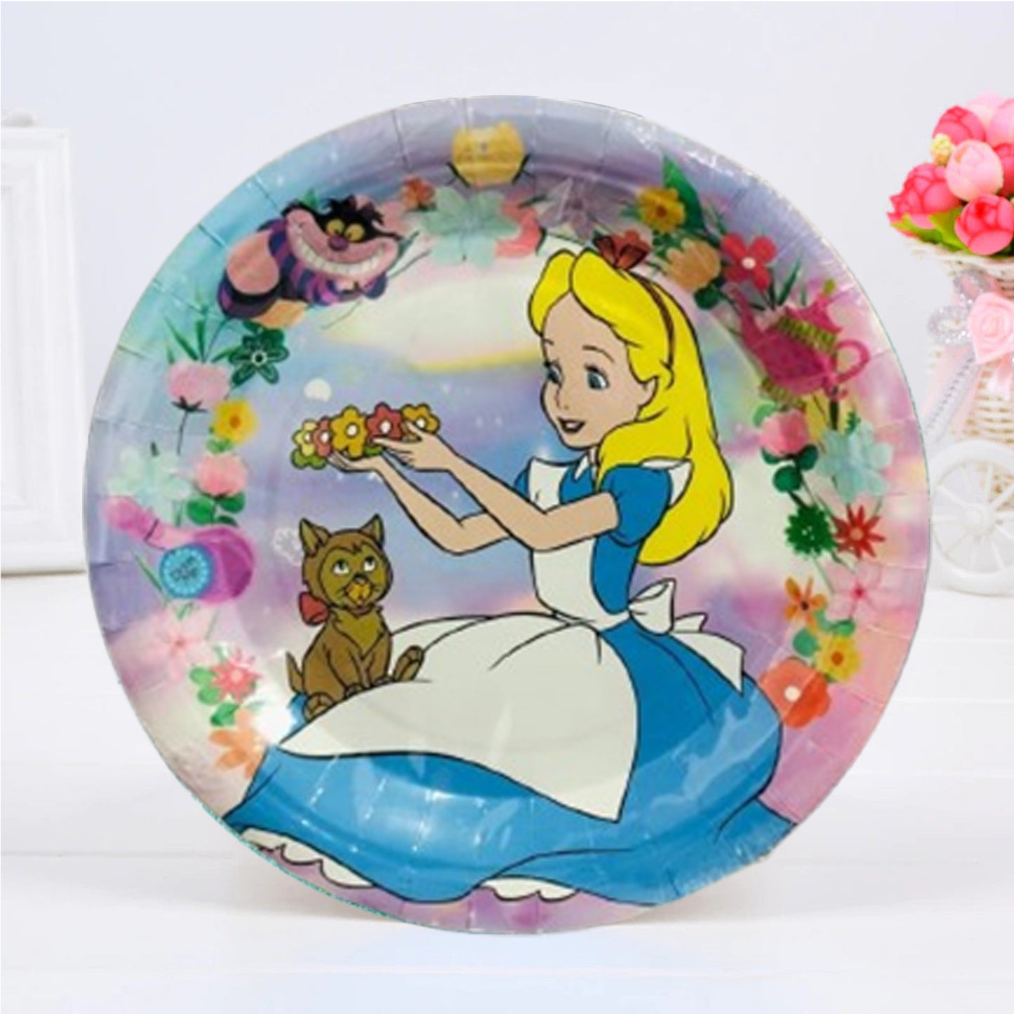 Alice in Wonderland Theme Paper Plate