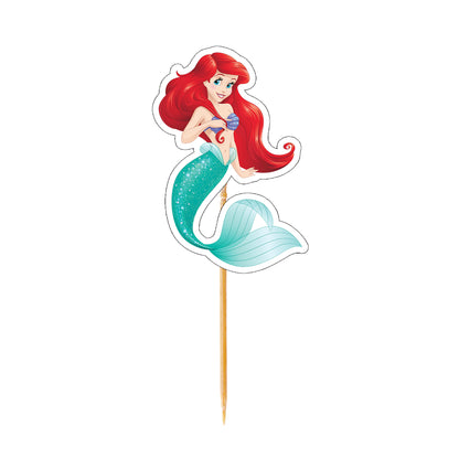 Ariel Mermaid Cup Cake Topper