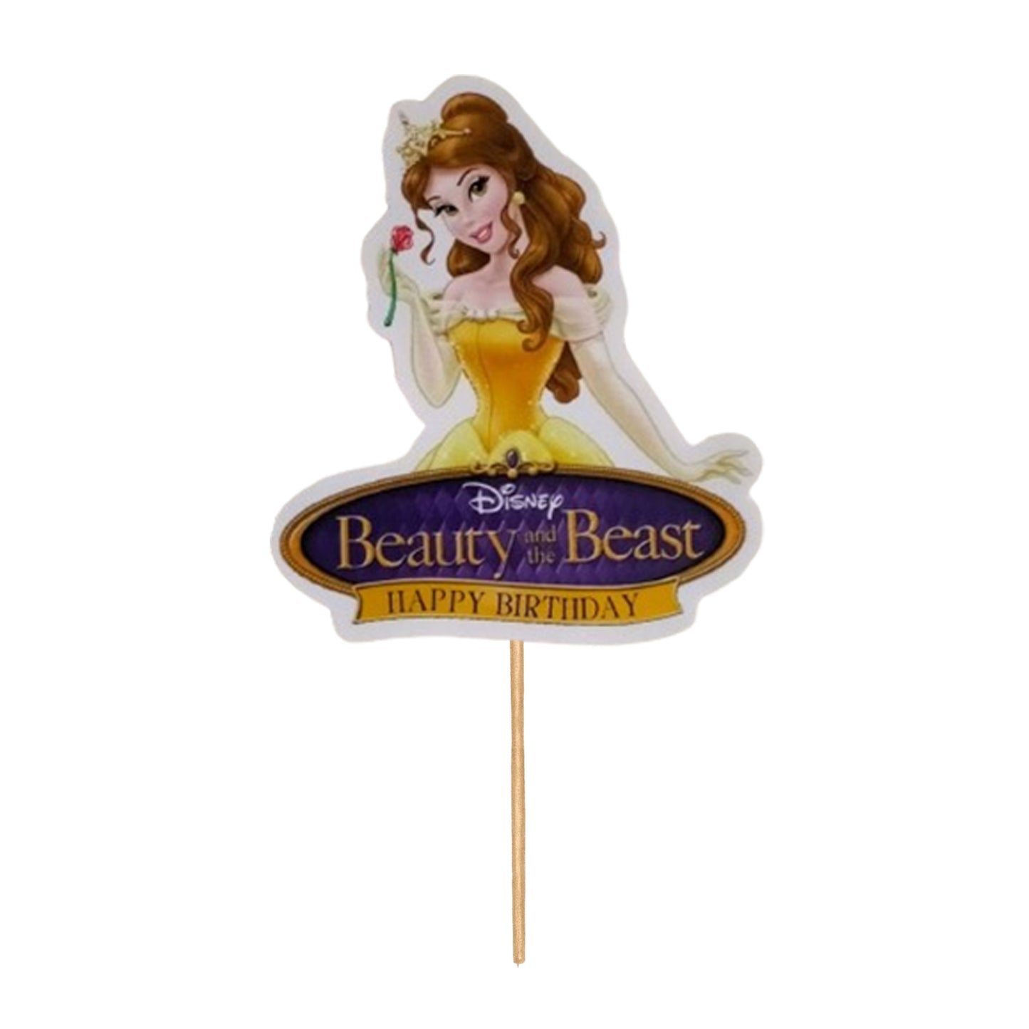 Beauty and the Beast Princess  Cake Topper