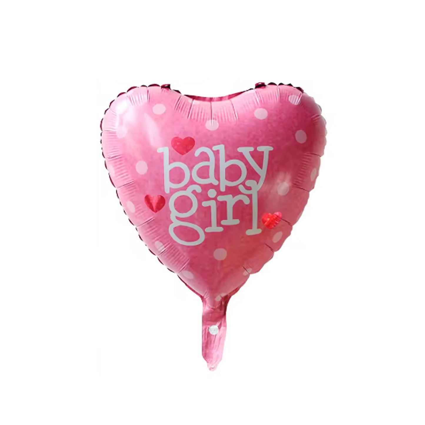 Baby Girl Heart Shape Foil Balloons