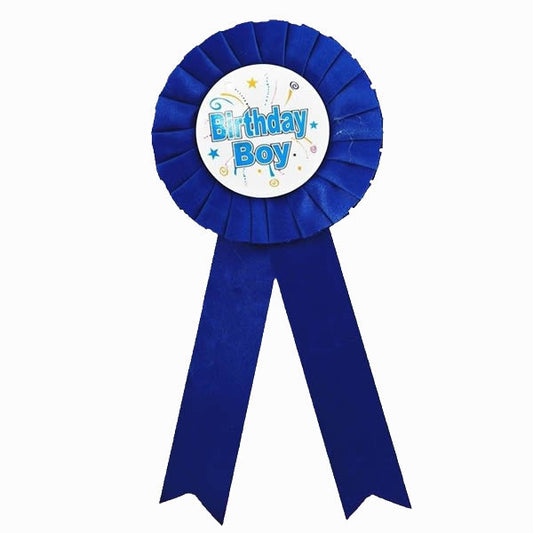 Dark Blue Birthday Boy Badge