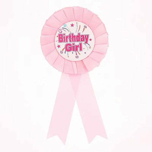 Light Pink Birthday Girl Badge