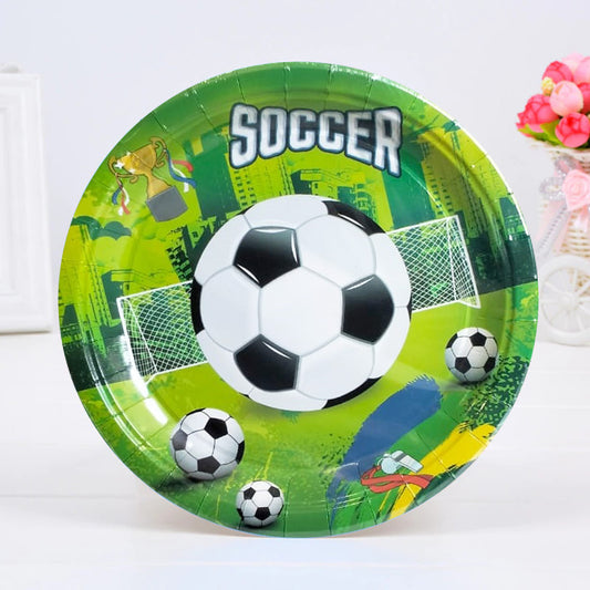 Football Theme Paper Plate