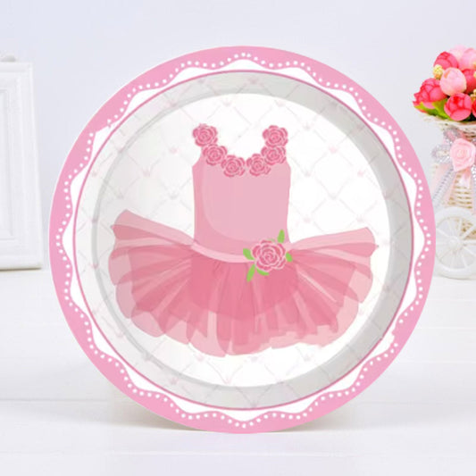 Ballerina Theme Paper Plate