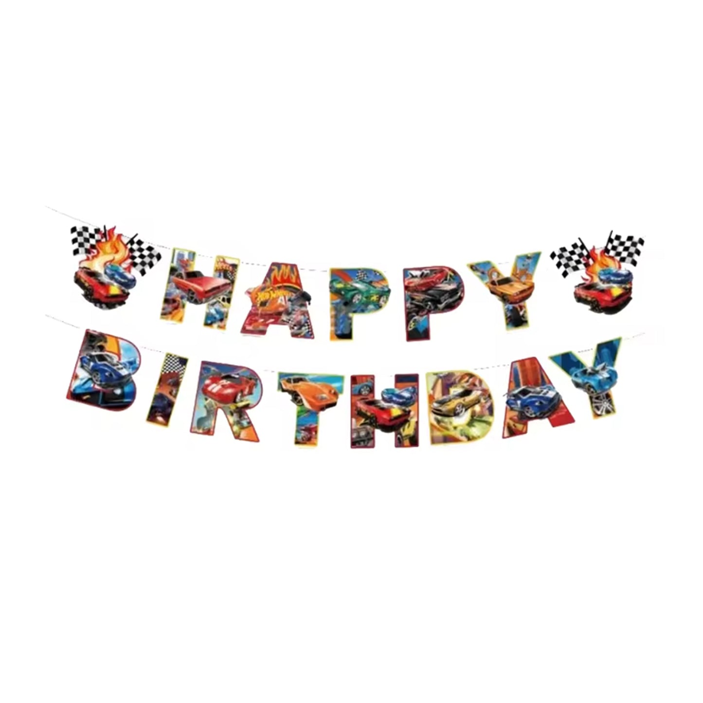 Hot Wheels Theme Birthday Banner