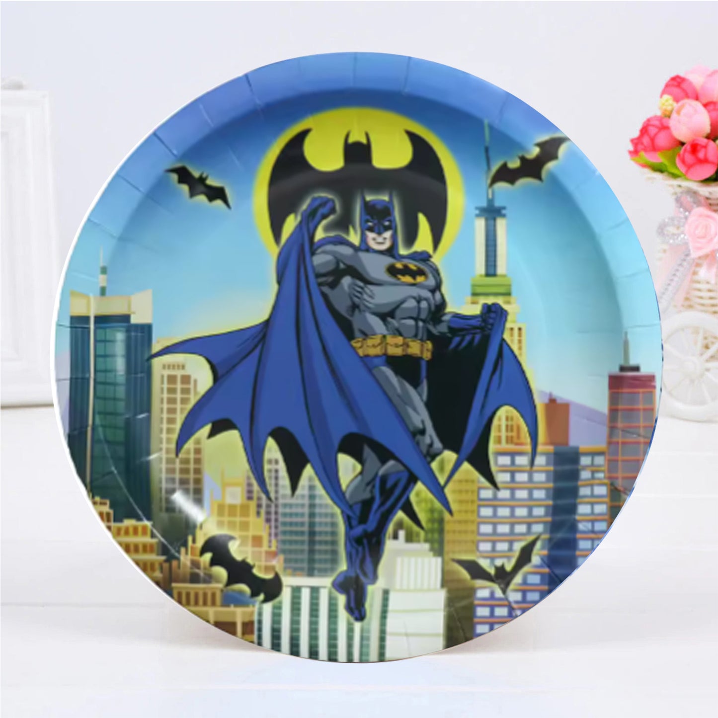 Batman Theme Paper Plate