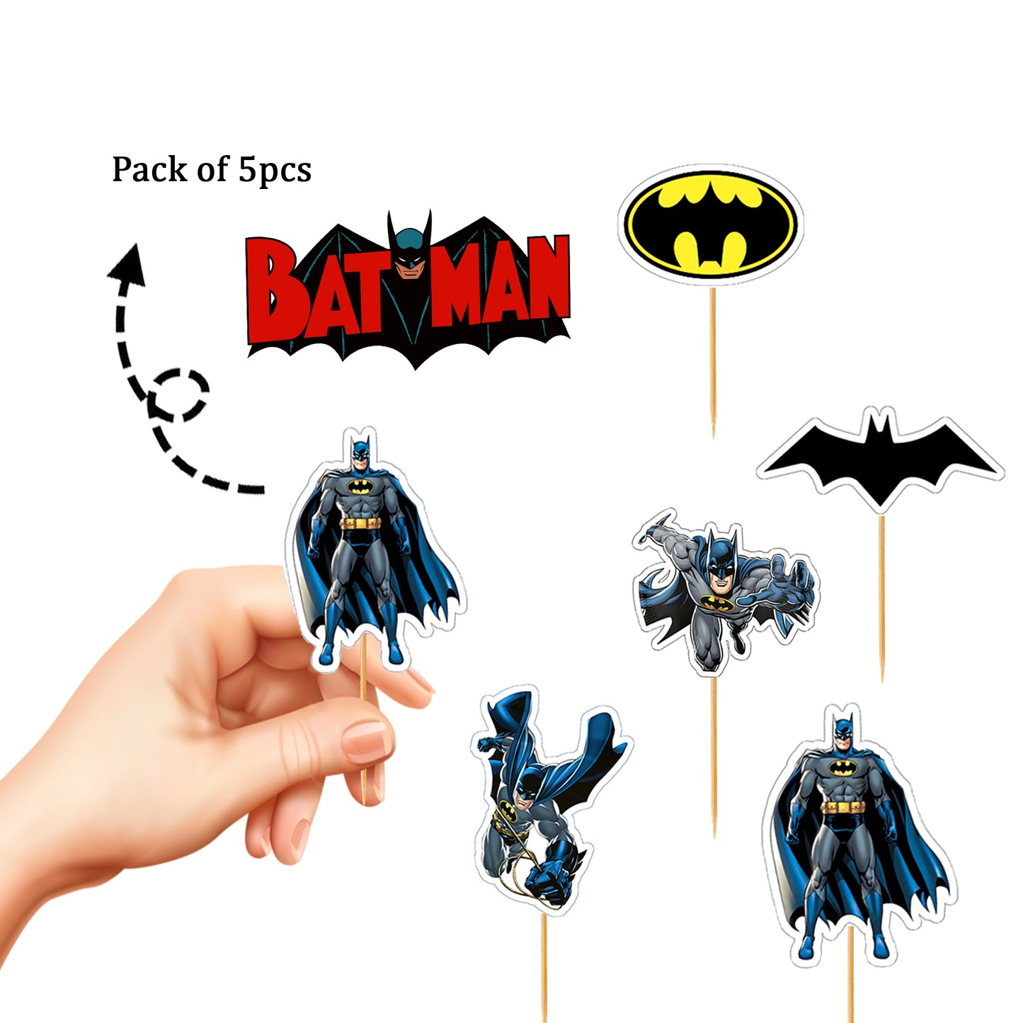 Batman Cup Cake Topper