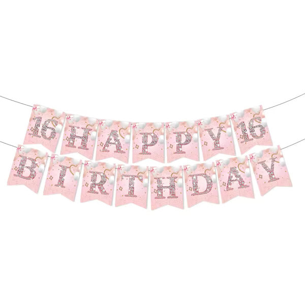 Sweet 16th Letter Banner