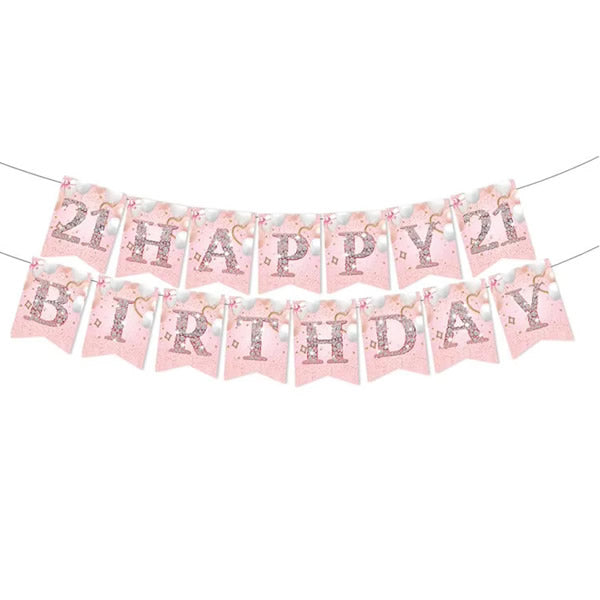 Sweet 21st Letter Banner
