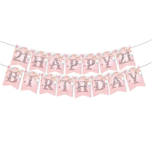 Sweet 21st Letter Banner