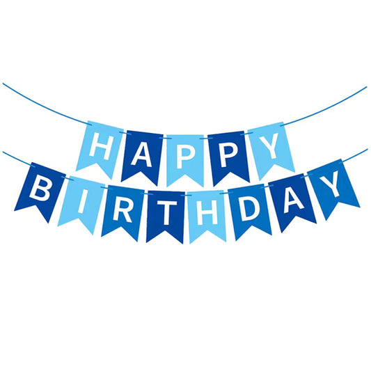 Birthday Banner Baby Blue