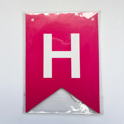 Birthday Banner Pink Shade