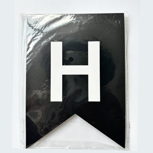 Happy Birthday Banner Black