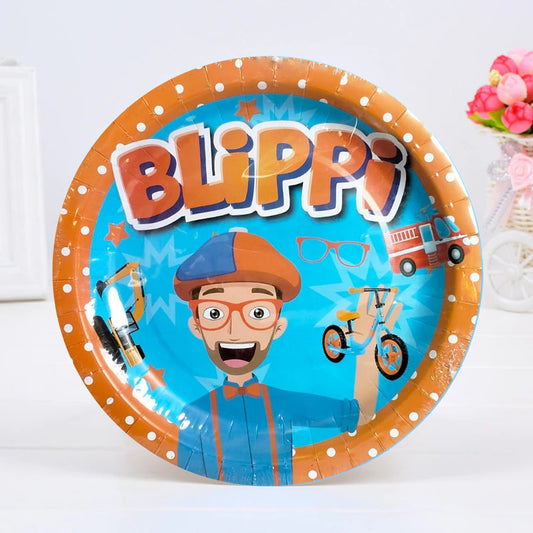 Blippi Paper Plate