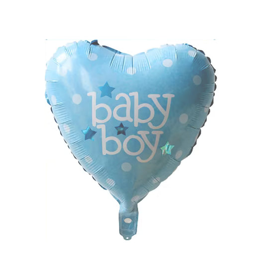 Baby Boy Heart Shape Foil Balloons