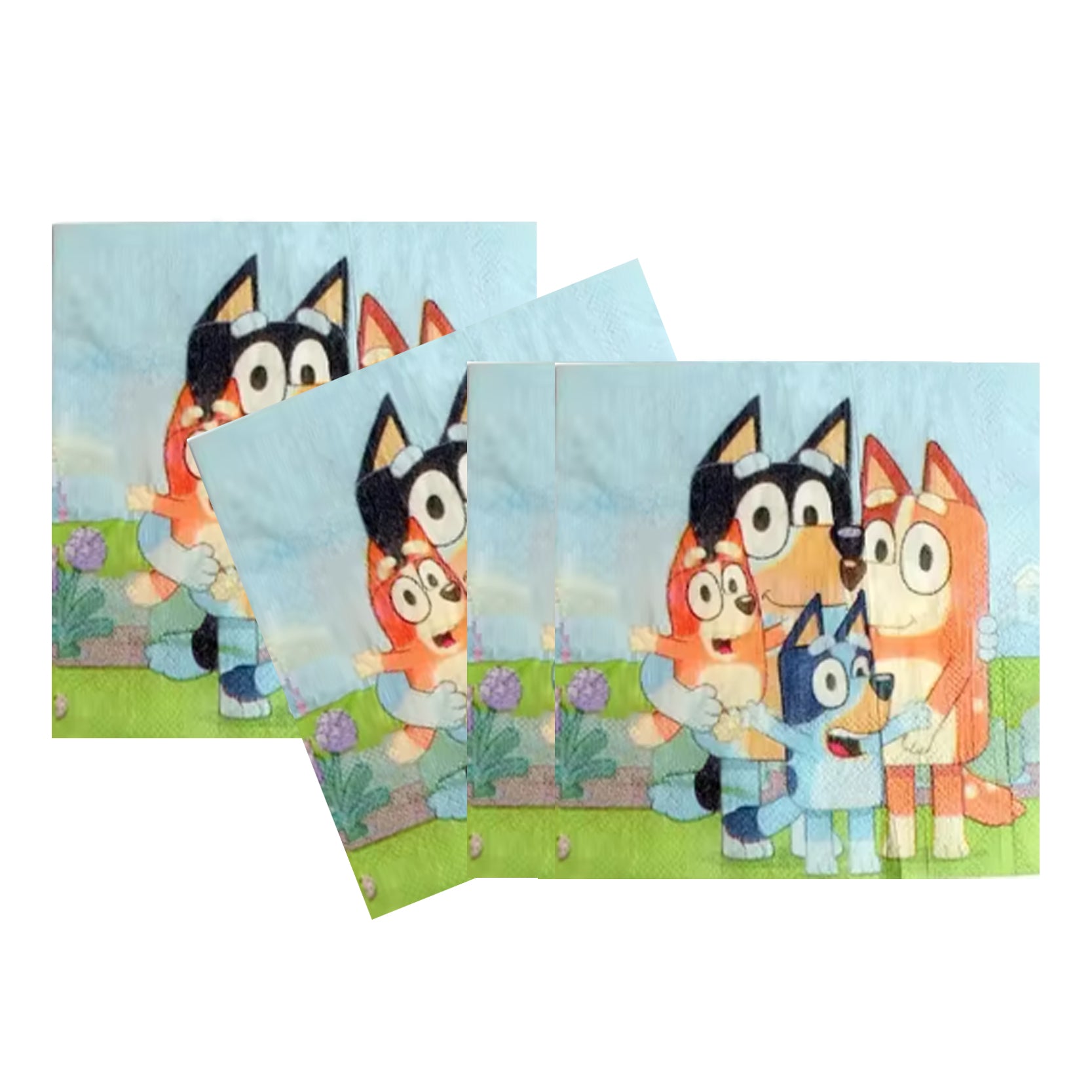Bluey Paper Napkins – Jiggles Party Store