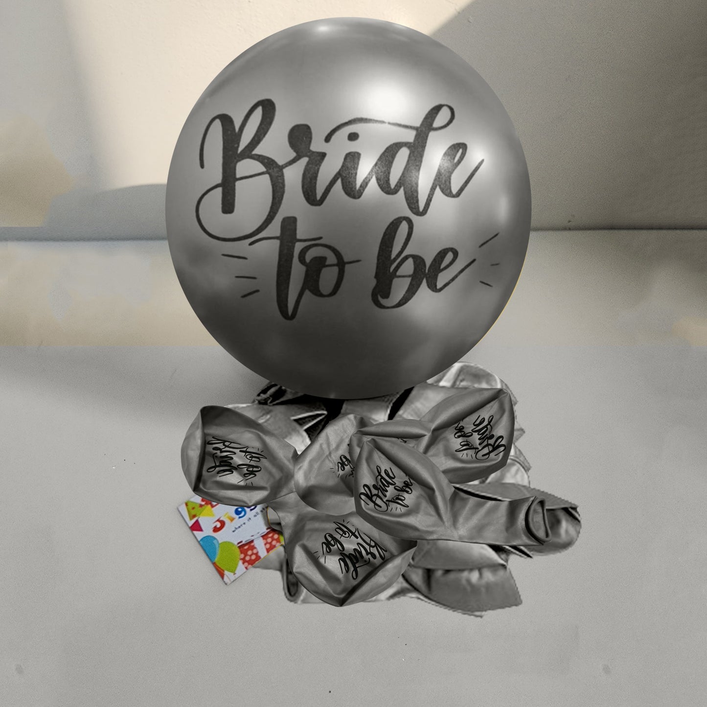 Bride To Be Latex Silver Balloon