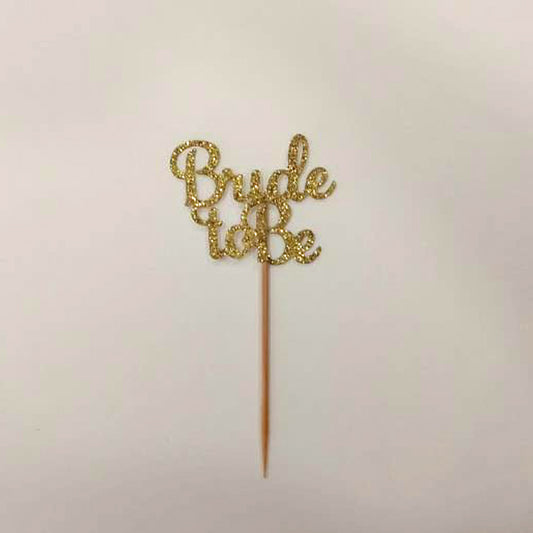 Bride To Be Cupcake Toppers