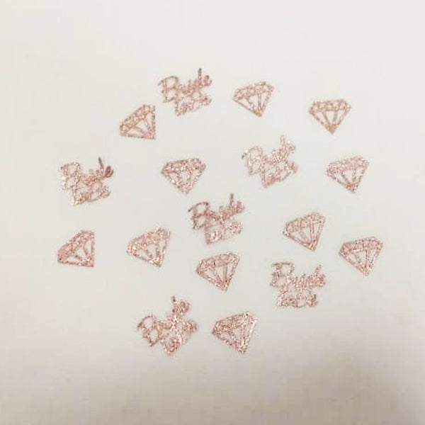 Bride To Be Confetti Rose gold