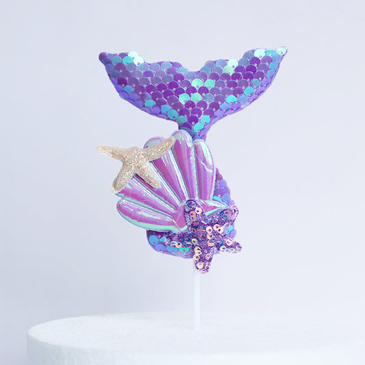 Mermaid Tail Cake Topper