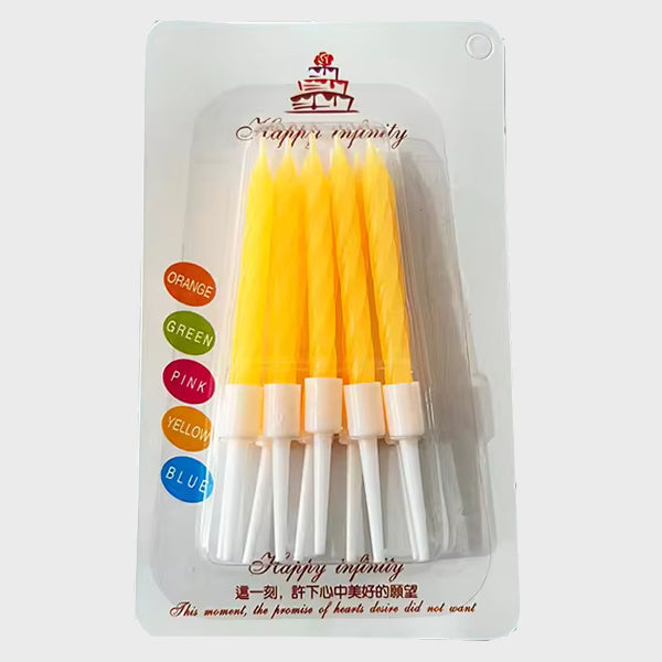 Pastel Yellow Candles