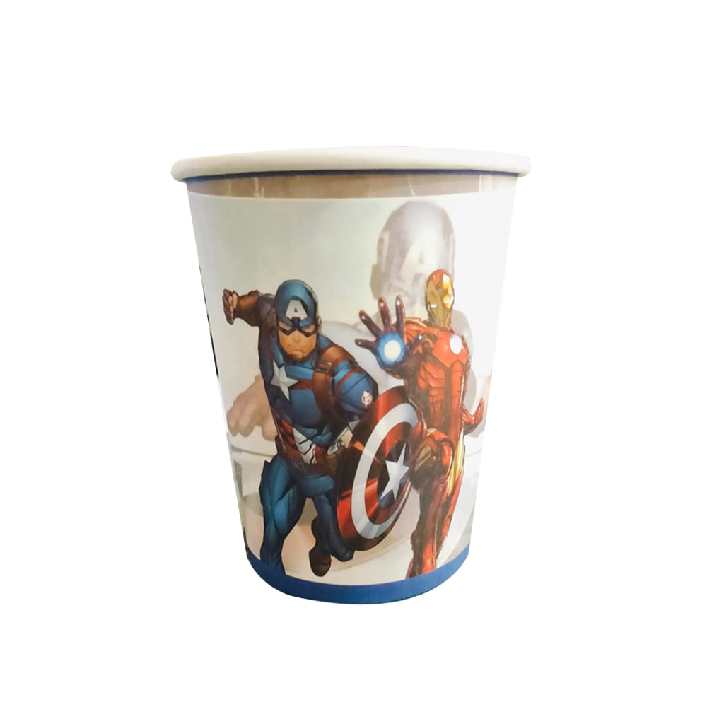 Captain America Theme Paper Cup