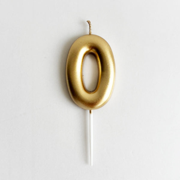 Champagne Number Candle