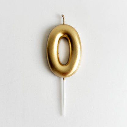 Champagne Number Candle