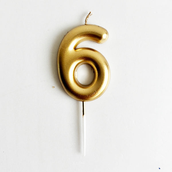Champagne Number Candle