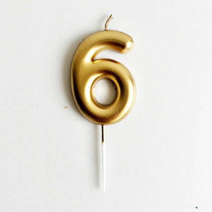 Champagne Number Candle