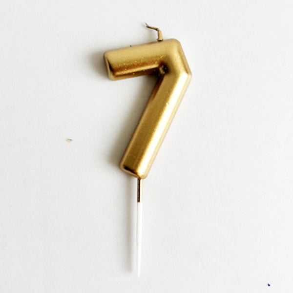Champagne Number Candle