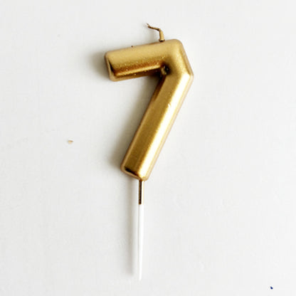 Champagne Number Candle